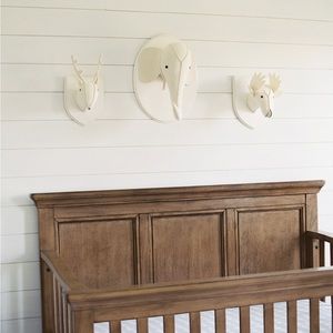 Restoration hardware wool felt animal heads. Set of 3